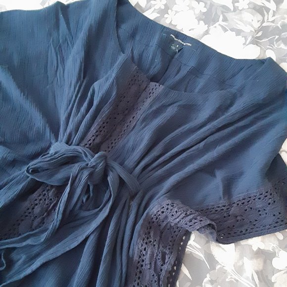 French Connection beach cover-up - navy size S - Picture 7 of 8